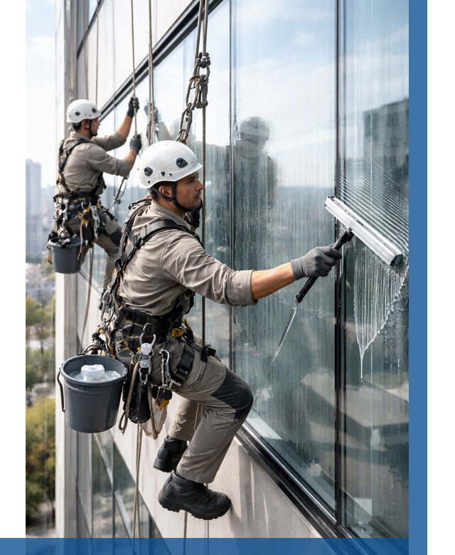 Мойка окон альпинистами в Крымске от 4663 р. | ВЫСОТНИК-Крм