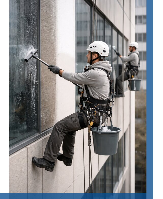 Мойка фасадов зданий в Крымске под ключ от 363 р. | ВЫСОТНИК-Крм