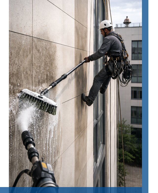 Мойка фасада из керамогранита в Крымске от 311 р. | ВЫСОТНИК-Крм