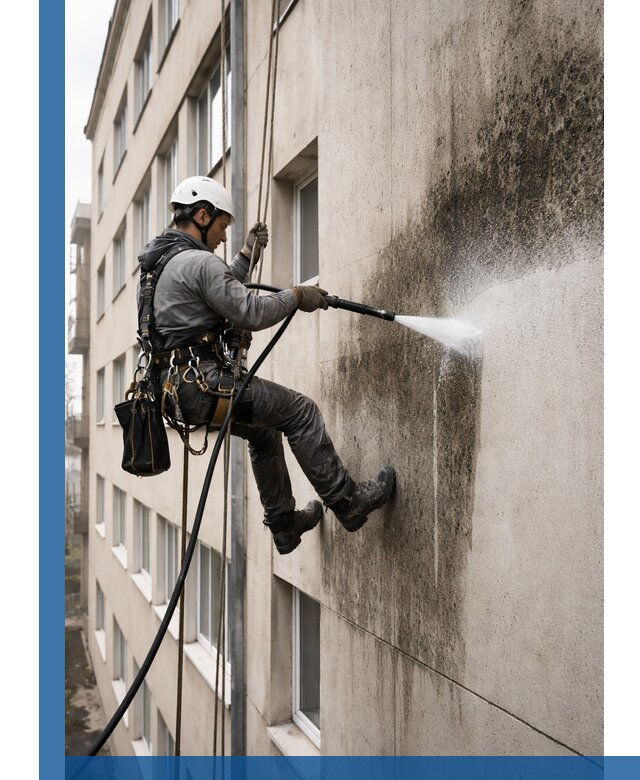 Профессиональная очистка фасадов от плесени в Крымске