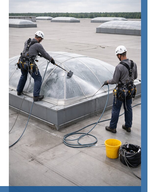 Мойка зенитных фонарей в Крымске, заказать от 4663 р. | ВЫСОТНИК-Крм