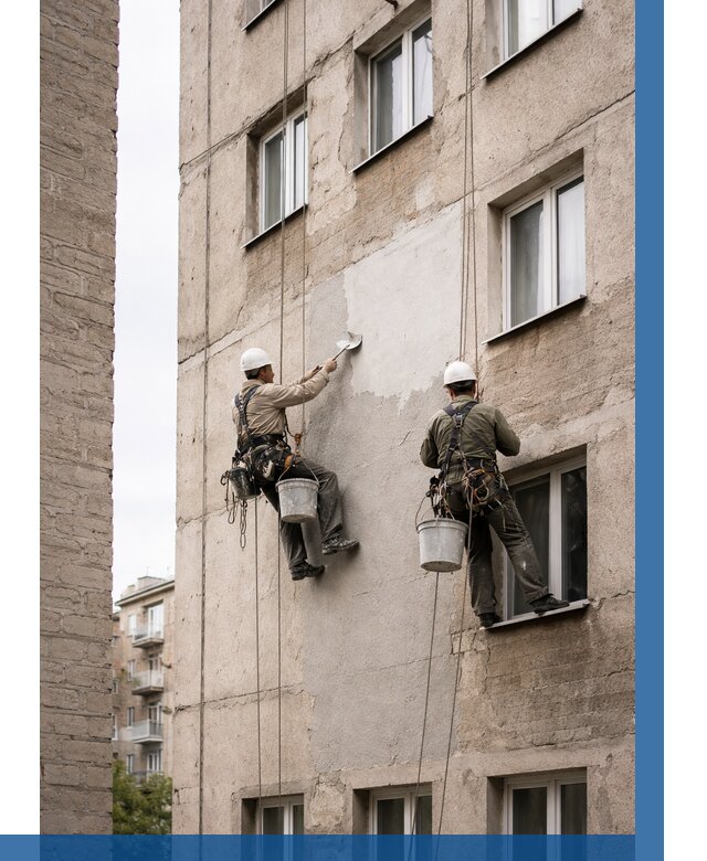 Косметический ремонт фасада в Крымске от 1140 р. | ВЫСОТНИК-Крм