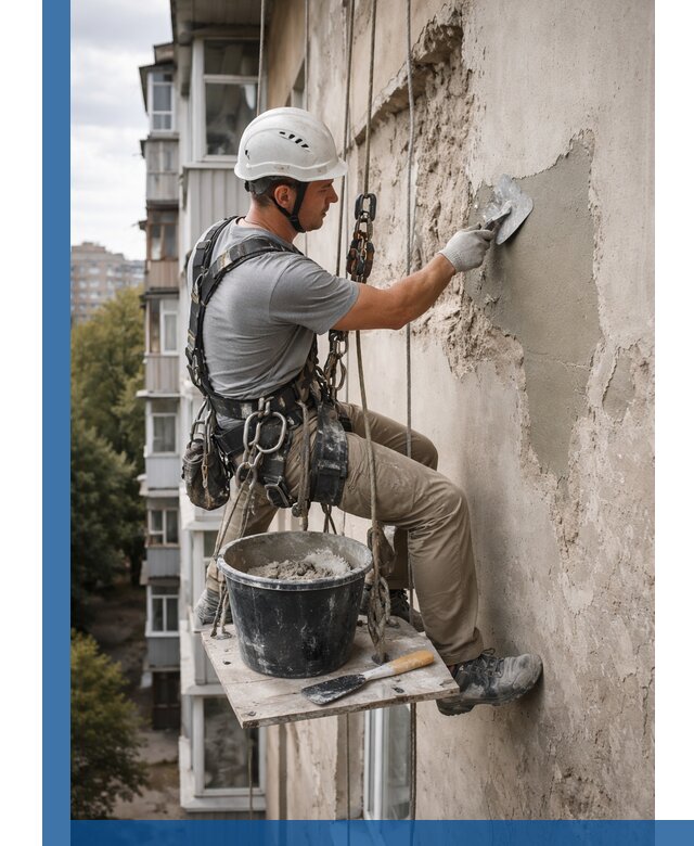 Восстановление фасадной штукатурки в Крымске с гарантией качества