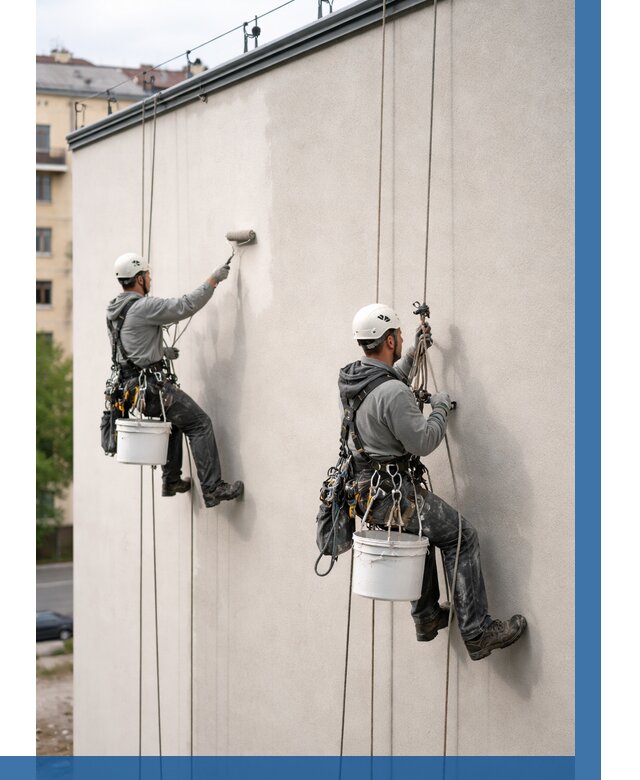 Покраска оштукатуренного фасада в Крымске от 332 р. | ВЫСОТНИК-Крм