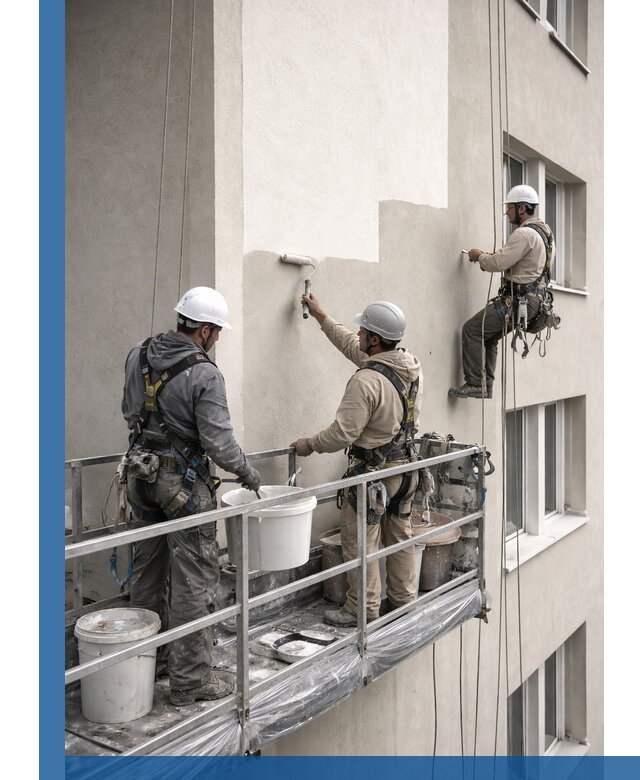 Покраска оштукатуренного фасада в Крымске под ключ с гарантией