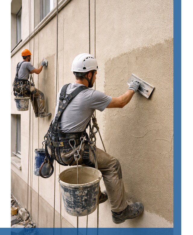 Декоративная штукатурка фасада в Крымске от 1244 р. | ВЫСОТНИК-Крм