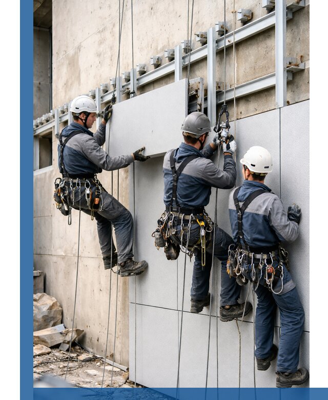 Монтаж вентилируемого фасада в Крымске под ключ с гарантией качества