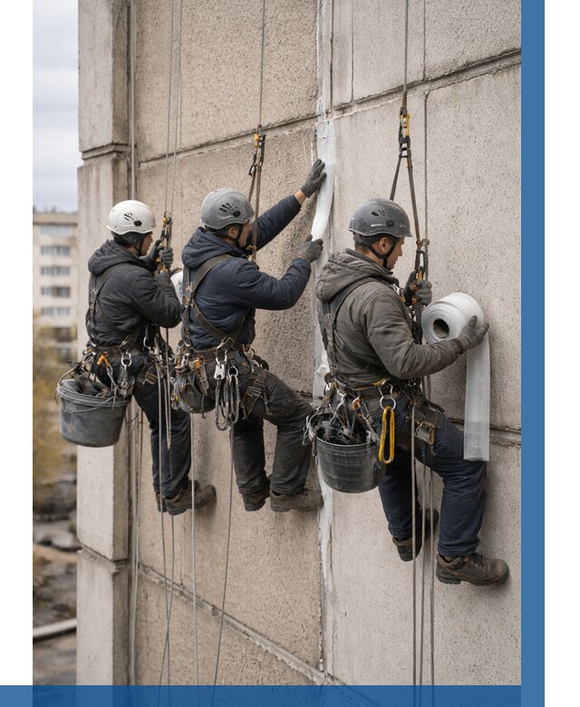 Ремонт межпанельных швов в Крымске от 777 р. | ВЫСОТНИК-Крм