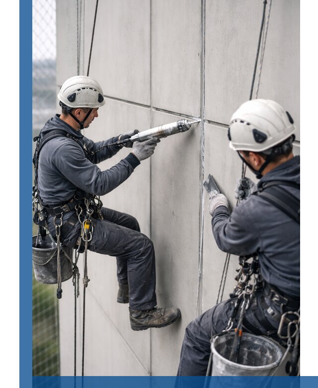 Первичная герметизация швов фасадов и кровель в Крымске