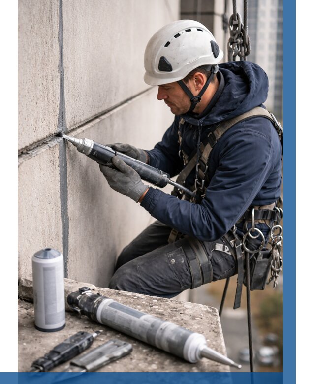 Вторичная герметизация швов в Крымске от 466 р. | ВЫСОТНИК-Крм