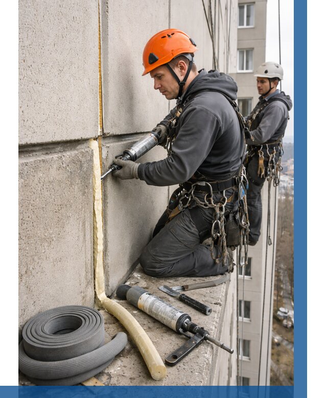 Теплый шов межпанельные швы в Крымске от 725 р. | ВЫСОТНИК-Крм