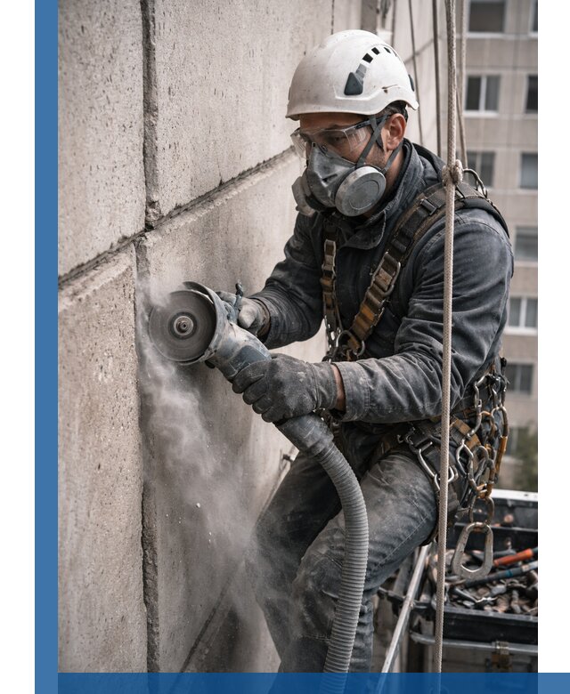 Штробление межпанельных швов в Крымске качественно и быстро