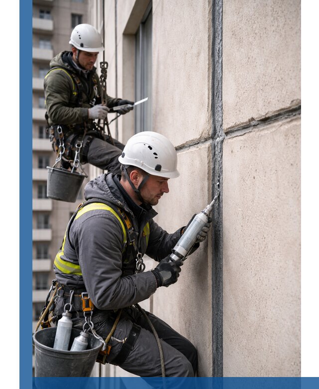 Герметизация деформационных швов фасада в Крымске качественно