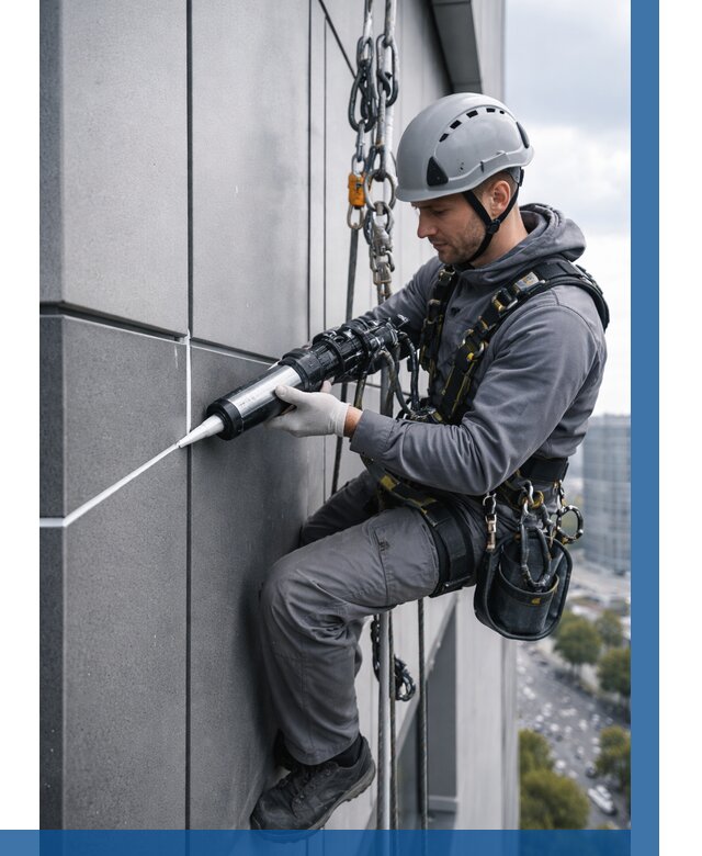 Герметизация стыков фасадных панелей в Крымске от 6736 р.| ВЫСОТНИК-Крм