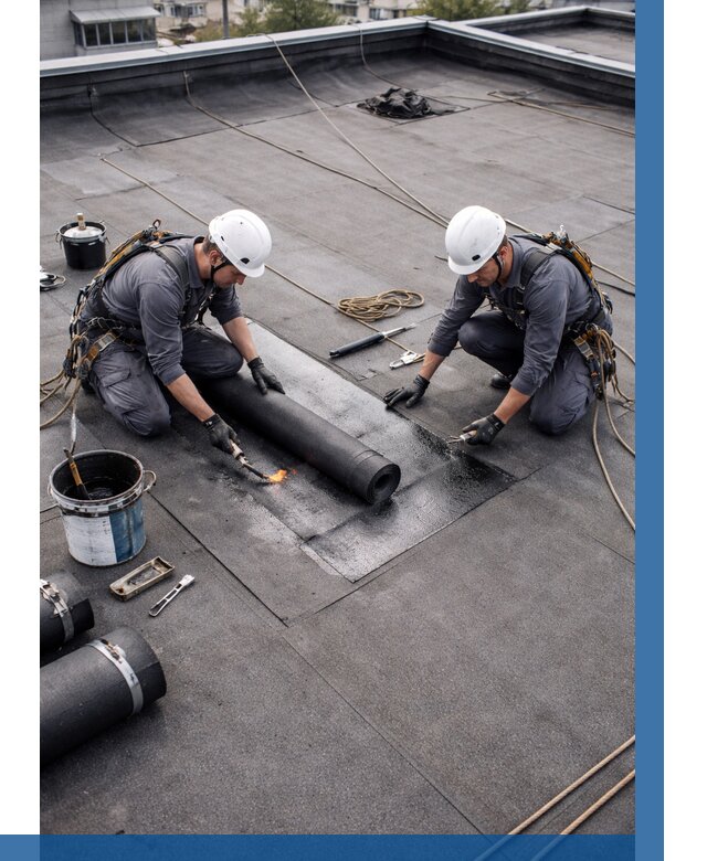 Ремонт мягкой кровли под ключ в Крымске от 725 р. | ВЫСОТНИК-Крм