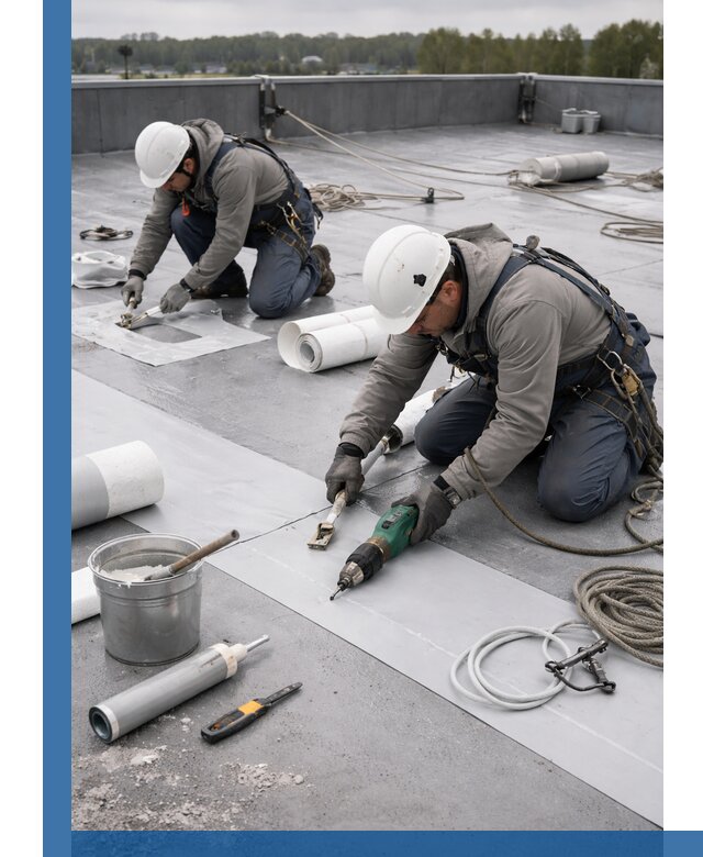 Ремонт мембранной кровли в Крымске качественно и с гарантией