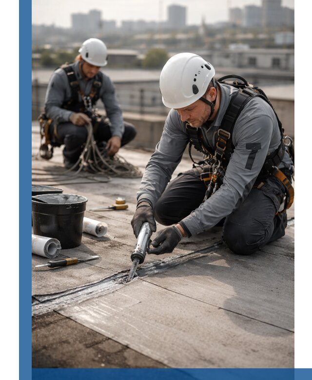 Аварийное и капитальное устранение протечек кровли в Крымске