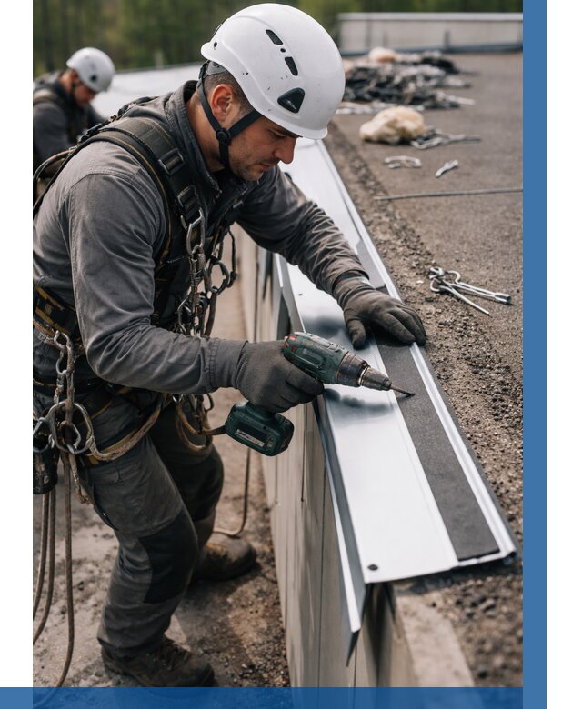 Монтаж капельника на кровле в Крымске от 311 р. | ВЫСОТНИК-Крм