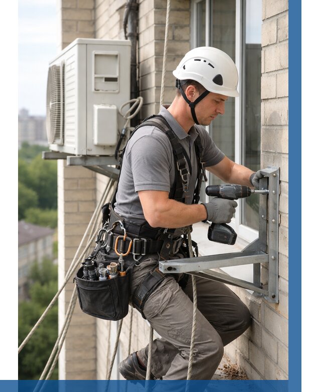 Установка кронштейнов кондиционера в Крымске от 3627 р. | ВЫСОТНИК-Крм