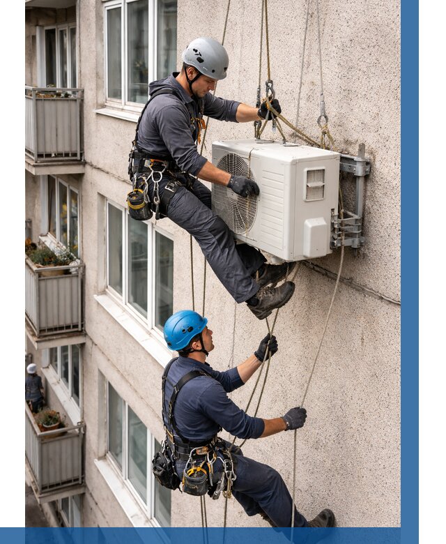 Перенос внешнего блока кондиционера в Крымске от 9327 р.| ВЫСОТНИК-Крм