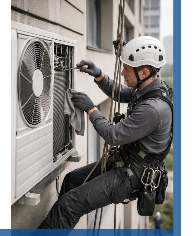 Обслуживание внешнего блока кондиционера в Крымске от 2798 р.ВЫСОТНИК-Крм