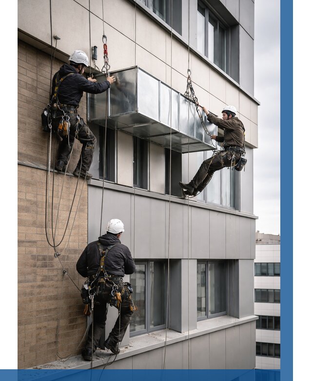 Монтаж воздуховодов на фасаде в Крымске от 1554 р. | ВЫСОТНИК-Крм