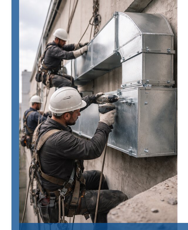 Профессиональный монтаж вентиляционных коробов в Крымске под ключ