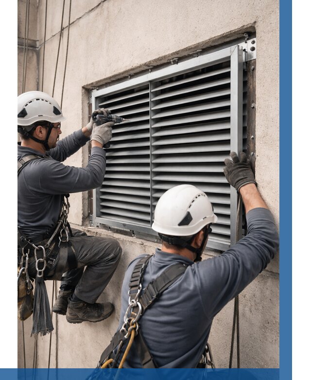 Монтаж вентиляционных решеток в Крымске от 4663 р. | ВЫСОТНИК-Крм