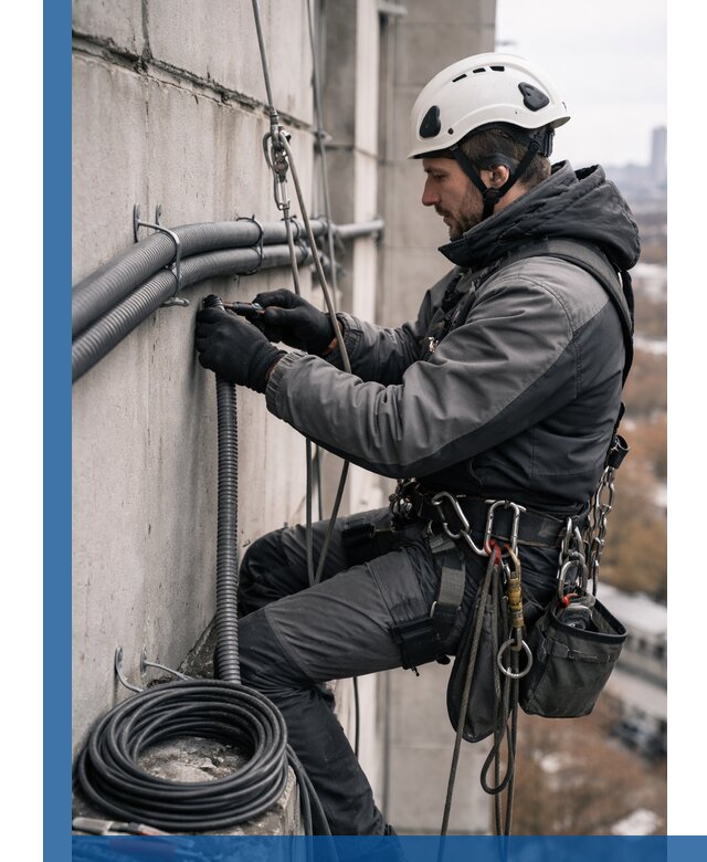 Профессиональный монтаж гофры для кабеля в Крымске с гарантией