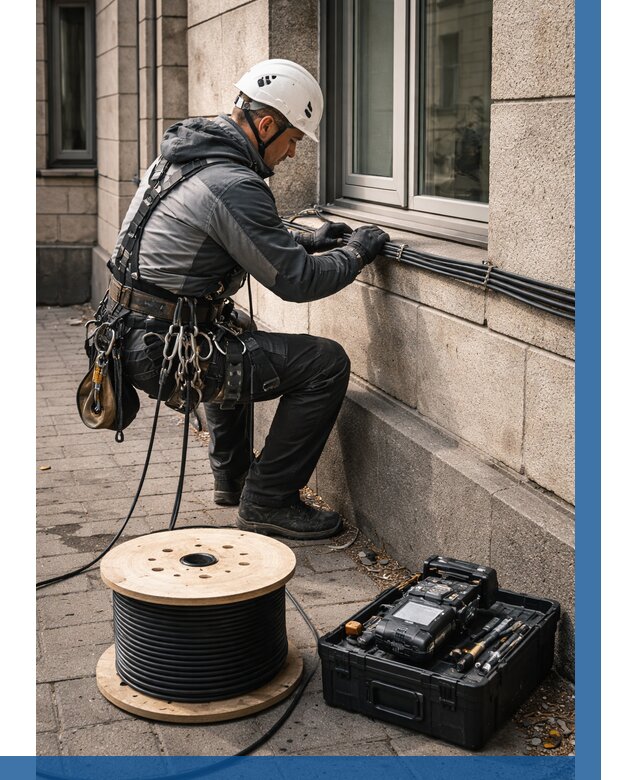 Прокладка оптоволоконного кабеля в Крымске от 829 р. | ВЫСОТНИК-Крм