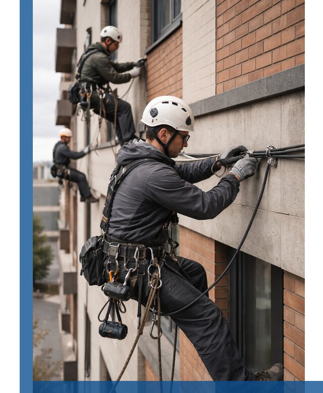 Крепление кабеля на фасаде монтаж и крепеж в Крымске