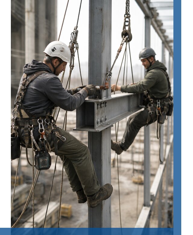 Монтаж металлоконструкций на высоте в Крымске от 3627 р. | ВЫСОТНИК-Крм