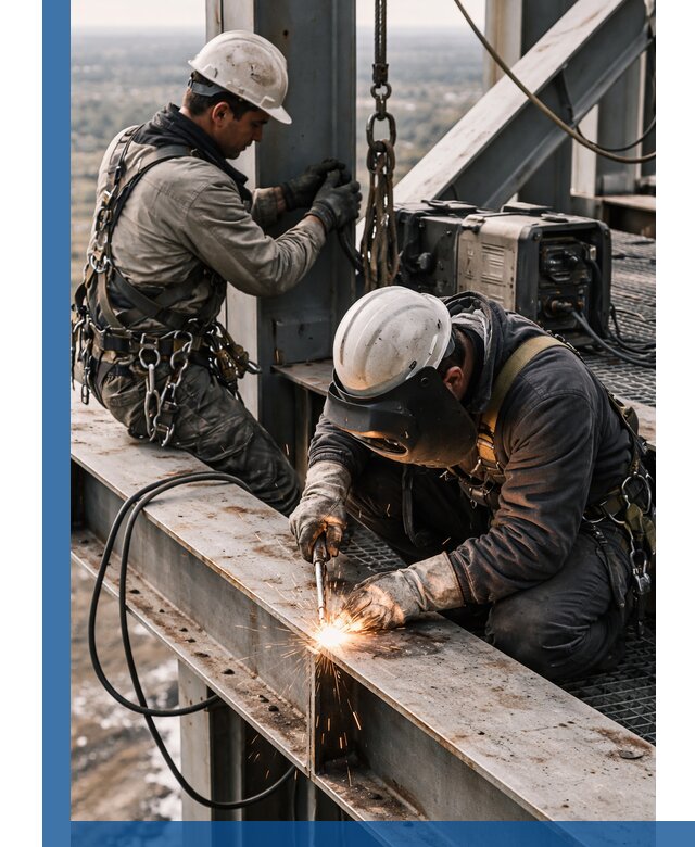 Высотные сварочные работы в Крымске для промышленных объектов