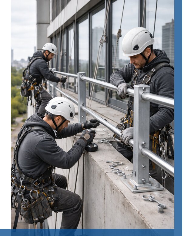 Монтаж ограждений на высоте в Крымске, от 1244 р. | ВЫСОТНИК-Крм