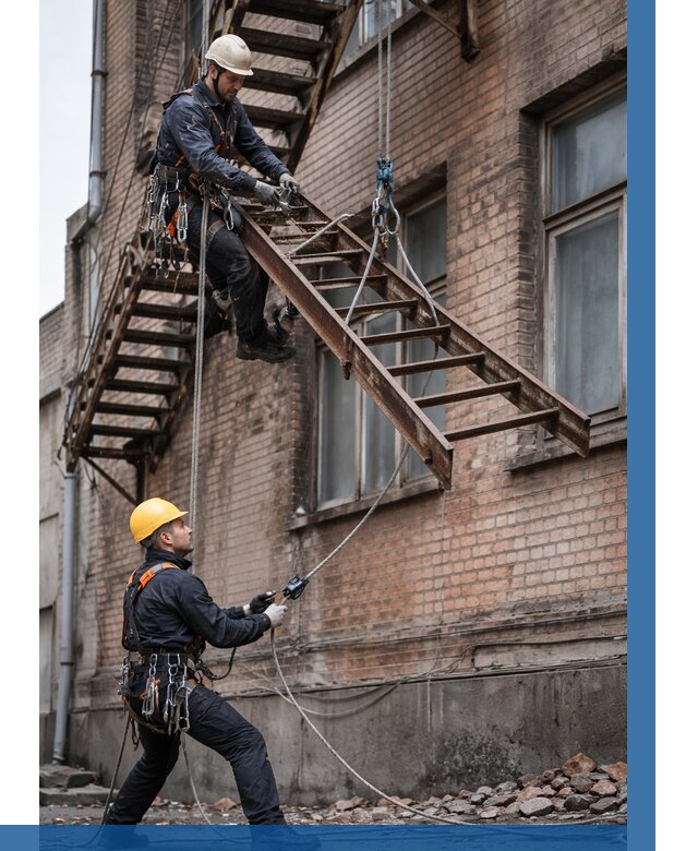 Демонтаж пожарной лестницы в Крымске от 12436 р. | ВЫСОТНИК-Крм