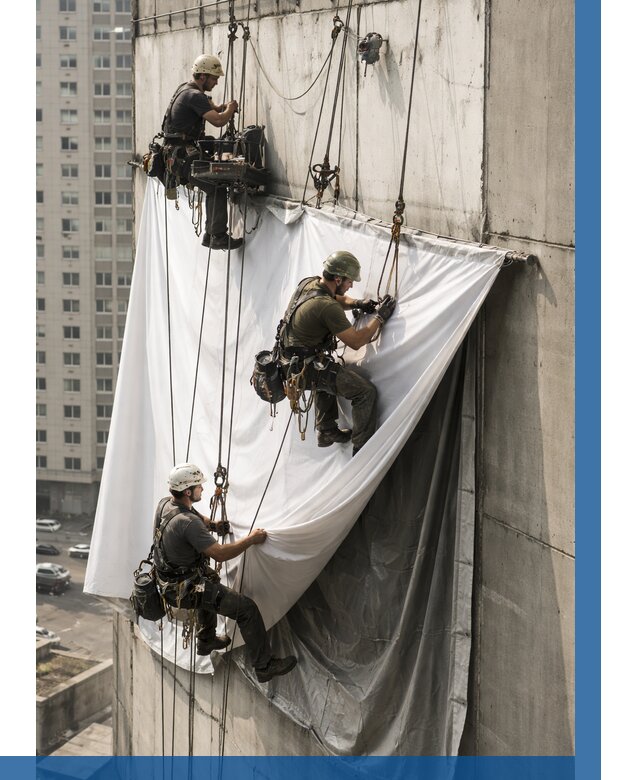 Замена баннерного полотна в Крымске от 6736 р. | ВЫСОТНИК-Крм—заказать