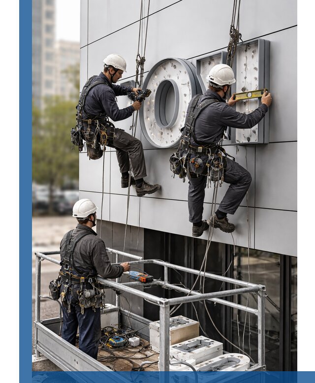 Профессиональный монтаж световых букв в Крымске под ключ