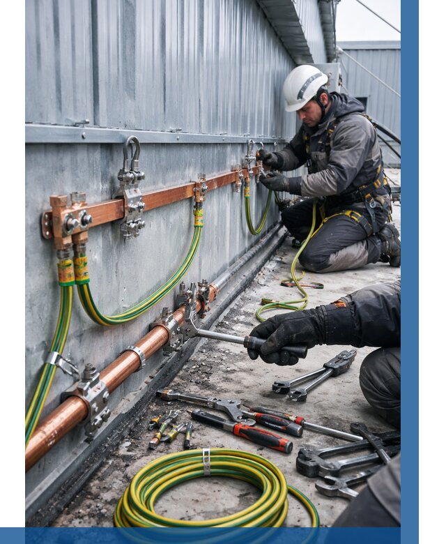 Монтаж заземления здания в Крымске от 25908 р. | ВЫСОТНИК-Крм