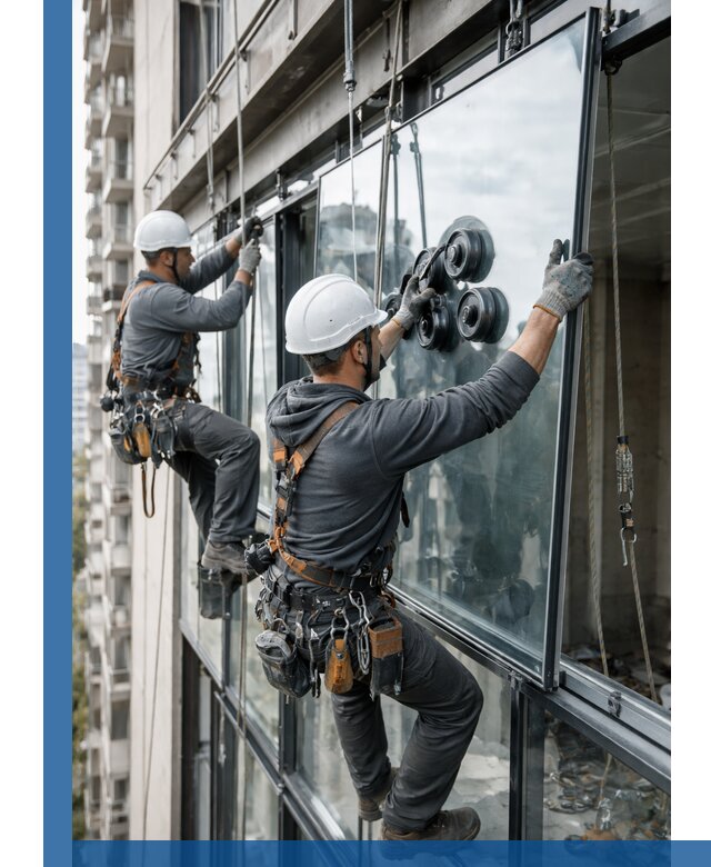 Витражное остекление фасадов и лоджий в Крымске под ключ