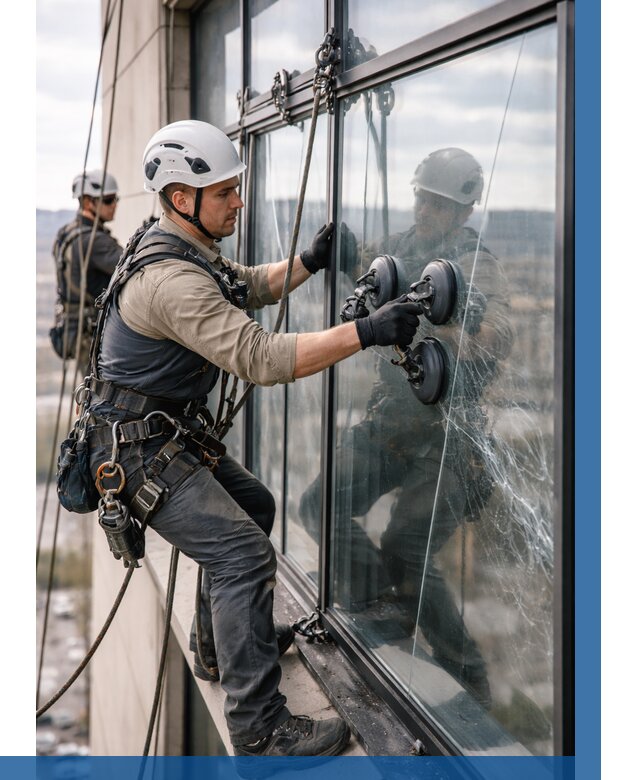 Замена стекла в витраже в Крымске под ключ от 8809 р. | ВЫСОТНИК-Крм