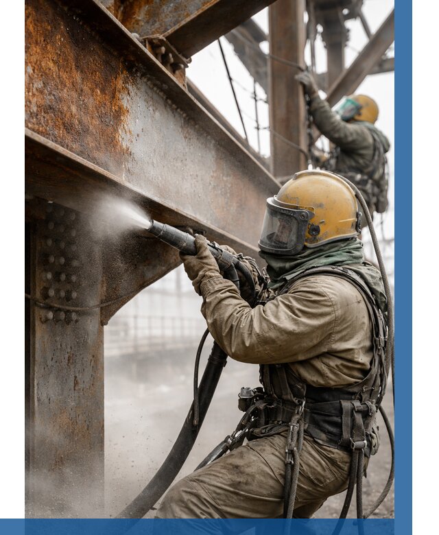 Пескоструйная очистка металлоконструкций в Крымске по 622 р.  ВЫСОТНИК-Крм