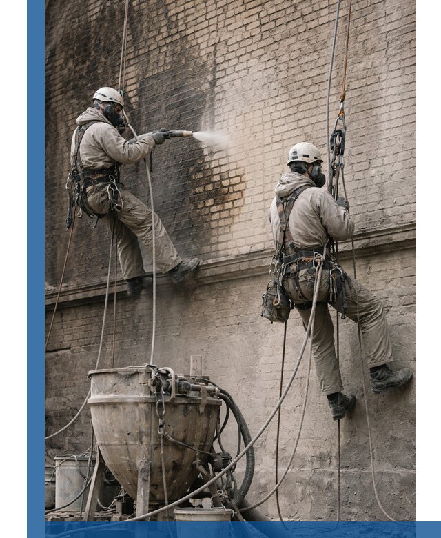 Пескоструйная очистка фасадов в Крымске профессионально