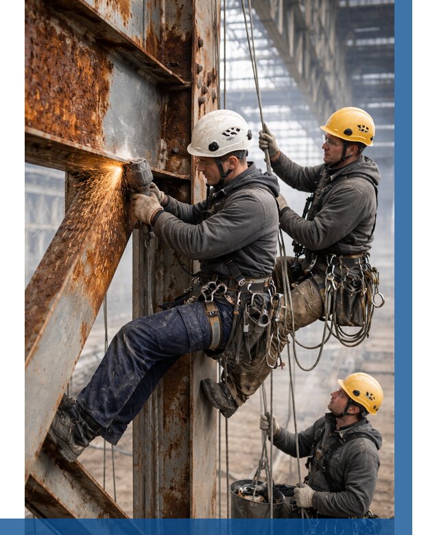 Зачистка металла от ржавчины в Крымске от 363 р. | ВЫСОТНИК-Крм