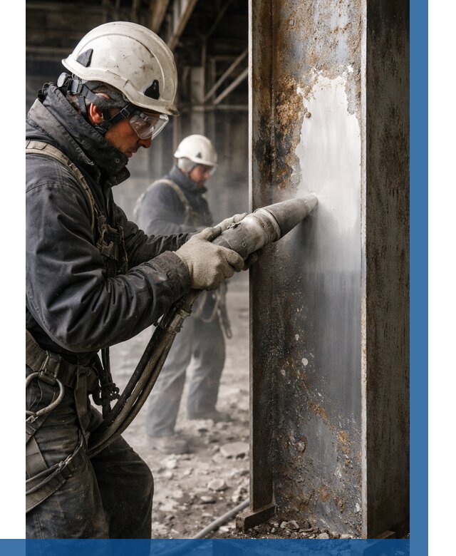 Удаление старой краски с металла в Крымске от 466 р. | ВЫСОТНИК-Крм