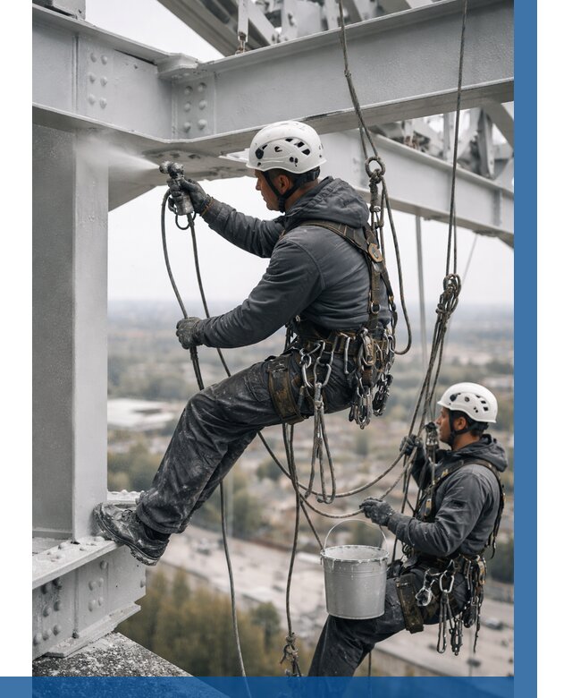 Покраска металлоконструкций на высоте в Крымске 363 р |ВЫСОТНИК-Крм