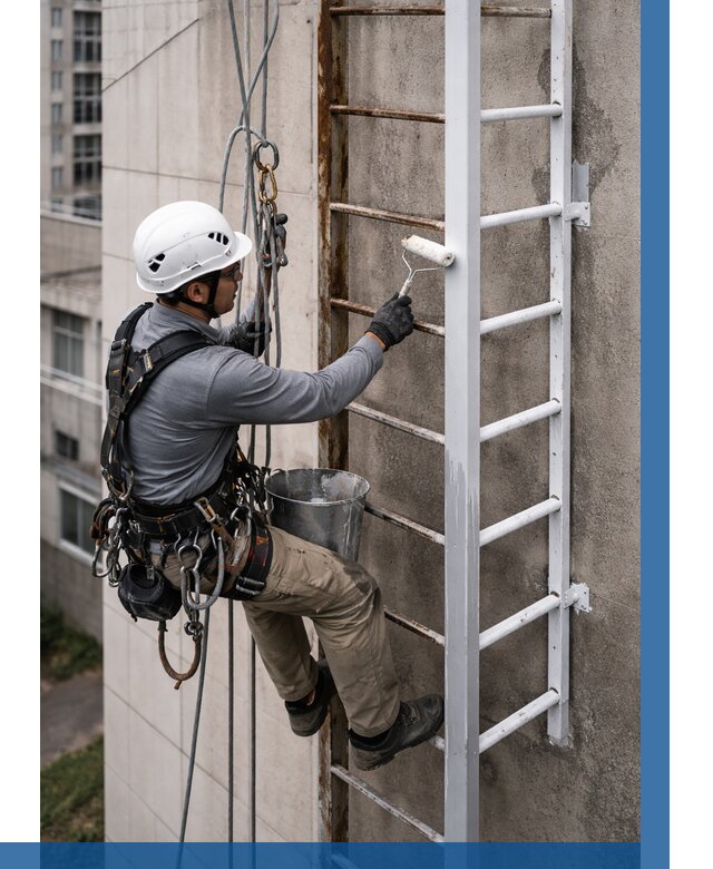 Покраска пожарных лестниц в Крымске от 4663 р. | ВЫСОТНИК-Крм