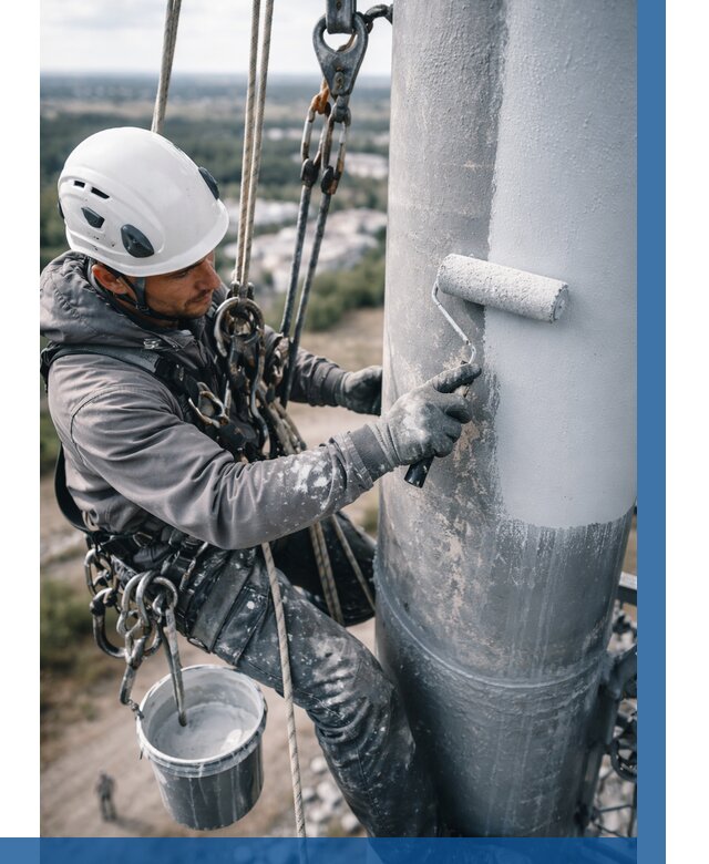 Покраска мачт связи под ключ в Крымске от 881 р. | ВЫСОТНИК-Крм