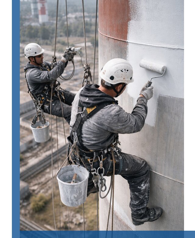 Покраска дымовых труб в Крымске: антикоррозийная защита и восстановление