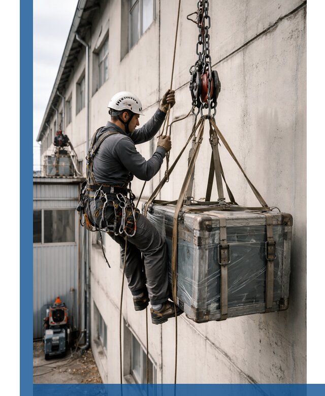 Подъем грузов на высоту в Крымске для промышленных объектов