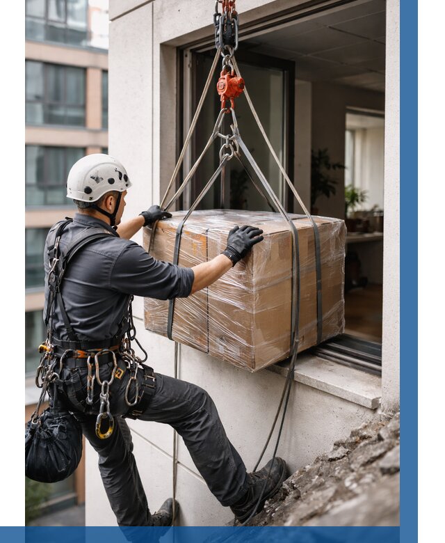 Подъем груза через окно в Крымске от 4663 р. | ВЫСОТНИК-Крм